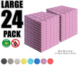 Arrowzoom Acoustic Hemisphere Grid Foam - Purple - KK1040 - Size: 24 Pieces - 50 X 50 X 5cm
