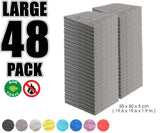 Arrowzoom Acoustic Hemisphere Grid Foam - Gray - KK1040 - Size: 48 Pieces - 50 X 50 X 5cm