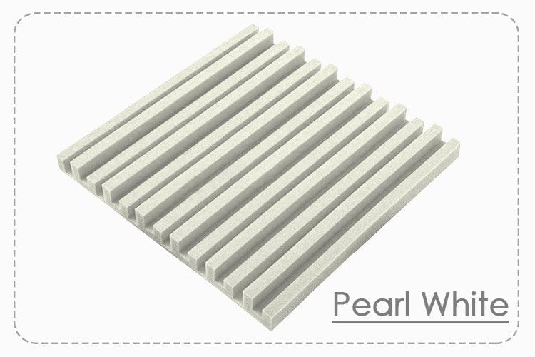 New 24 pcs Pearl White and Baby Blue Bundle Metro Striped Ceiling Insulation Acoustic Panels Sound Absorption Studio Soundproof Foam KK1041