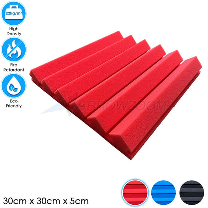 Arrowzoom™PRO Series Soundproof Foam - Wedge Pro - KK1200 - BUNDLE: 1 piece - Red