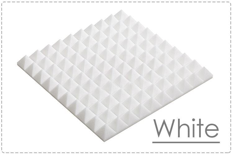 New 8 pcs Bundle Pyramid Adhesive Backed Tiles Acoustic Panels Sound Absorption Studio Soundproof Foam 7 Colors KK1053