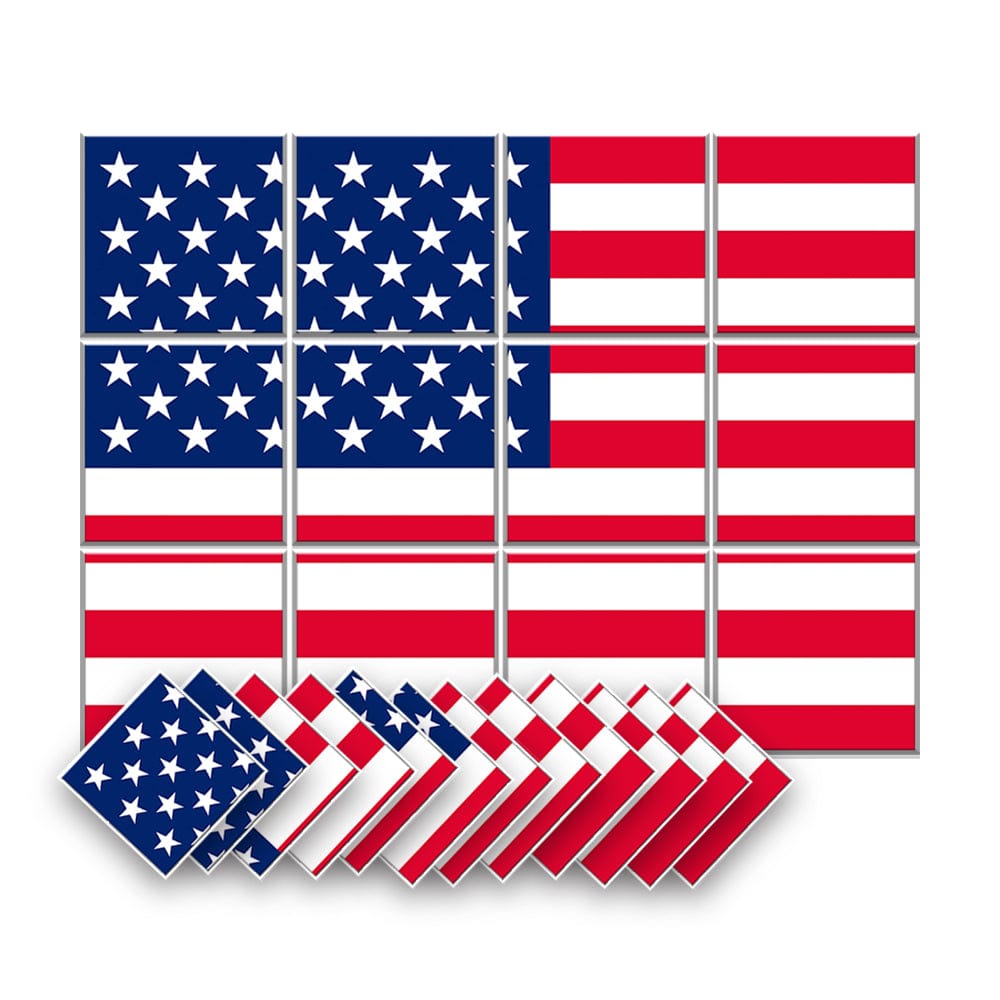 Arrowzoom Flag Velcro Felt Art Wall Panels KK1229 12 Pieces - 120 x 90 cm / 47.2 x 35.4 in / Design D