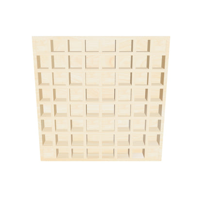 Arrowzoom™ Pro Acoustic Wood Diffuser Panel - 64 Grid - KK1202