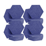 Arrowzoom Hexagon Felt Sound Absorbing Wall Panel - Solid Color - KK1224 Blue / 48 pieces - 26 x 30 x 1cm