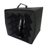 Arrowzoom Portable Microphone Isolation Box - Studio Voice Booth - KK1159 Black