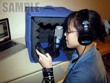 Arrowzoom Portable Microphone Isolation Box - Studio Voice Booth - KK1159 Black