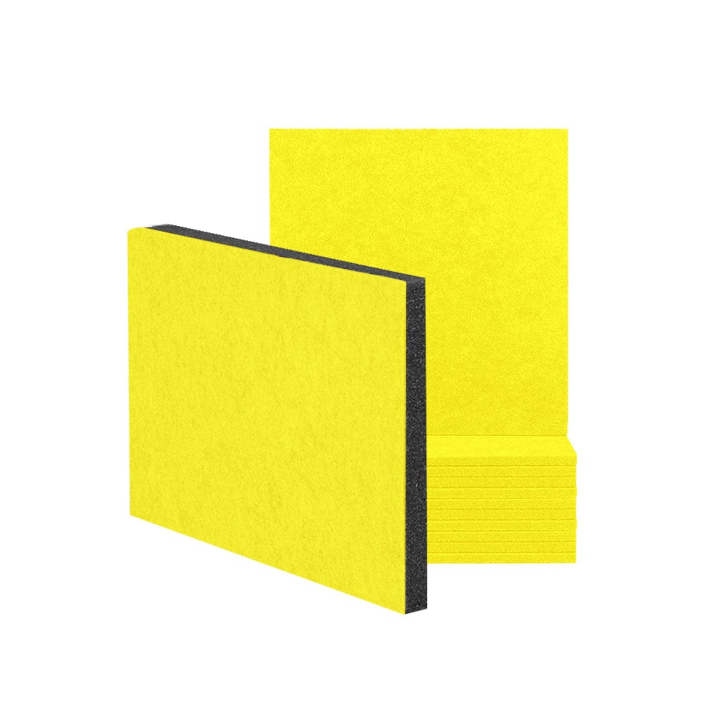 Arrowzoom™ Soundproofing Self Adhesive Panels Wall Kit PRO - KK1259 Yellow / 12