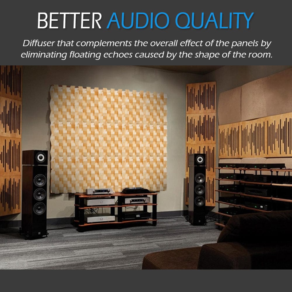 Arrowzoom™ Acoustic Sound Diffuser - Quadratic - KK1098